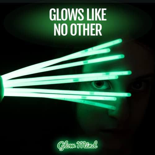 200 Glow Sticks Bulk Party Pack, 8" Halloween Glow Bracelets and Necklaces