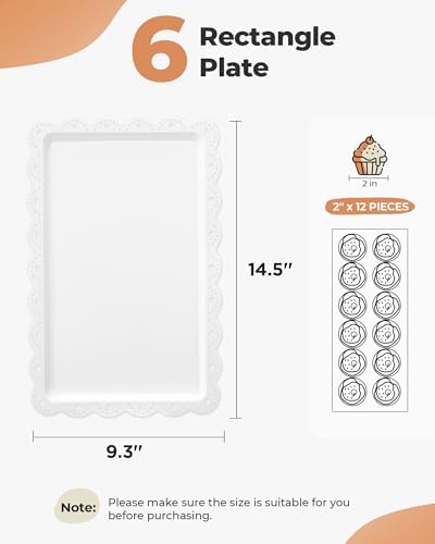 Kootek 10pcs Cupcake Stand Dessert Table Display Set Serving Tray for Party