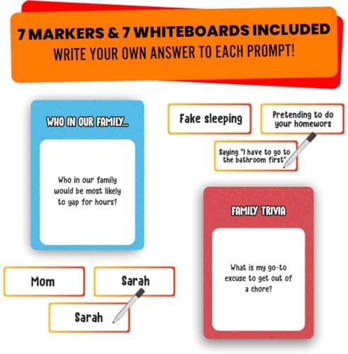Viral Studios Who in Our Family? – Hilarious Family Party Game | Trivia, “Most Likely to” & Head-to-Head Challenges | Fun Family Game Night Card Game for Kids, Teens & Adults