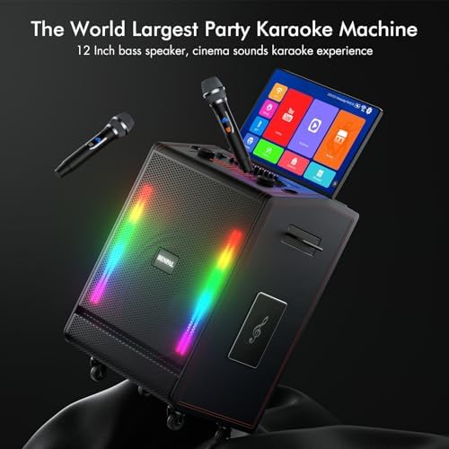 Smart Karaoke Machine with 17.3 Inch Touch Screen & Lyrics Display