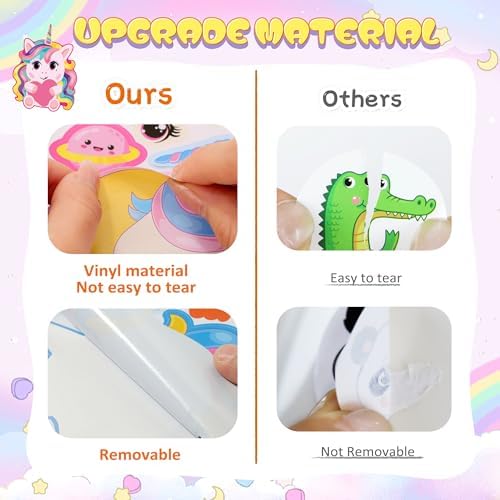 Unicorn Stickers 48 Sheets Unicorn Party Favors Crafts Kids Toddlers