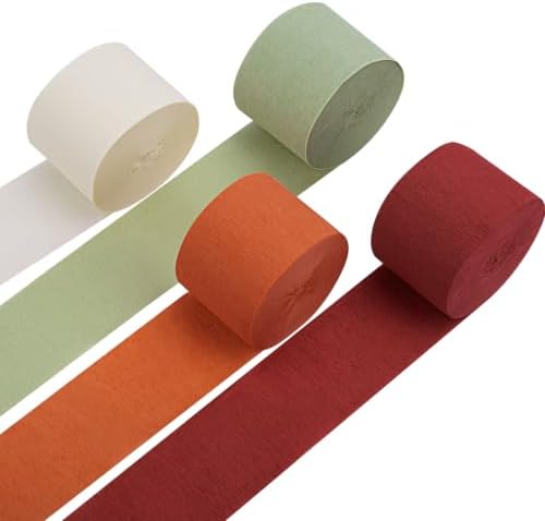 Fall Party Decorations 8 Pcs Crepe Paper Streamers Party Decorations