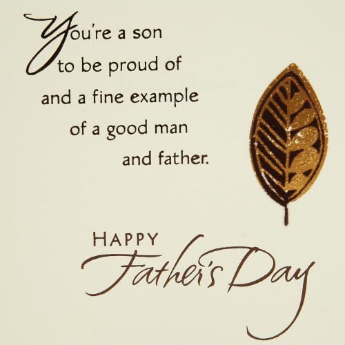 Hallmark Father's Day Card for Son (A Fine Example of a Good Man), Model: 599FFW9592
