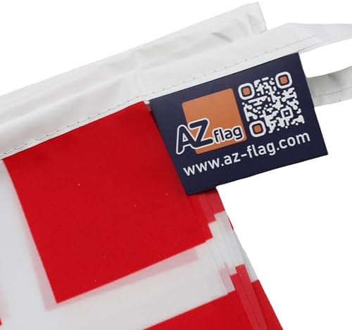 AZ FLAG Denmark Bunting 20 ft 20 flags Light Polyester