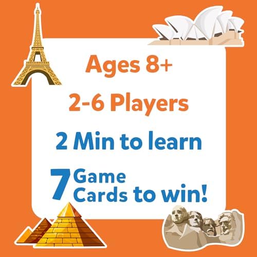 Skillmatics Guess in 10 – Countries of The World, Trivia Card Game