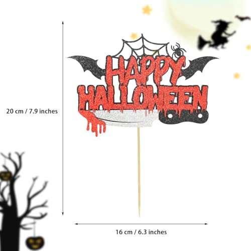 1 Pack Happy Halloween Cake Toppers, Style 2