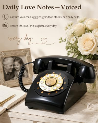 Audio Guest Book Wedding Phone, Retro Guestbook Phone Record Voice Messages