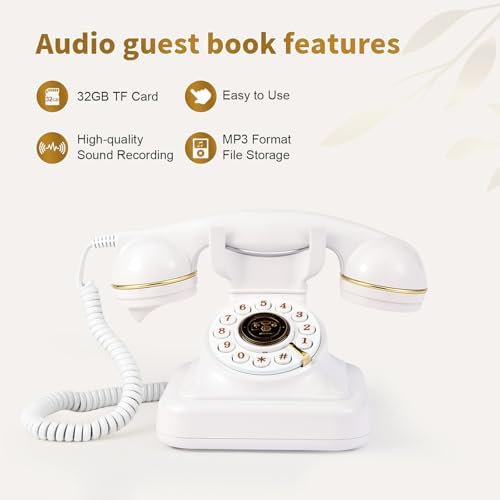 Audio Guest Book Wedding Phone,Record Customized Audio Messages for Parties