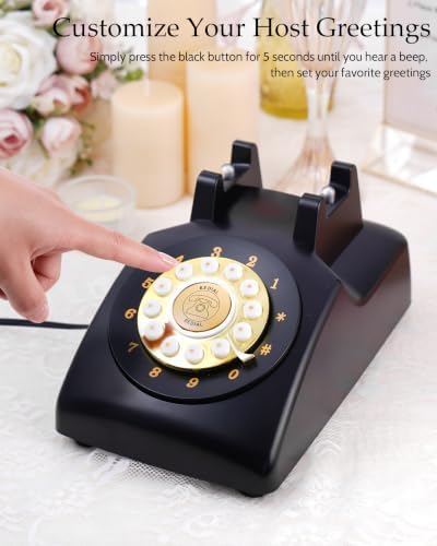Audio Guest Book Wedding Phone, Retro Guestbook Phone Record Voice Messages