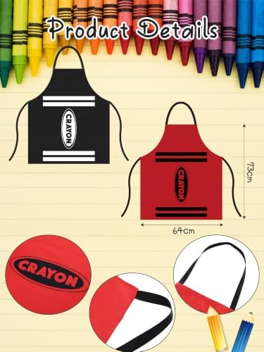 Teenyyou Crayon Costume with Apron and Cone Hat Adult