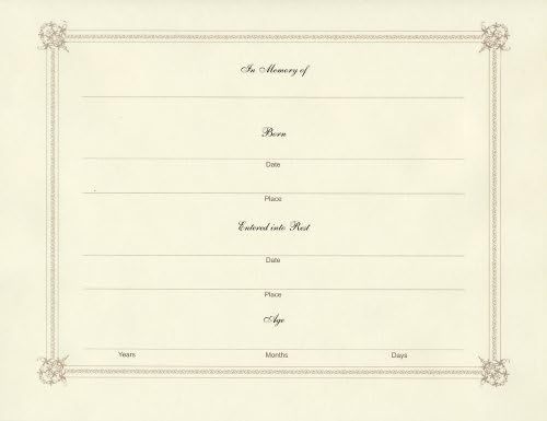 BookFactory Funeral Guest Book, 8 7/8" x 7" Blue Hardbound, 48 Pages