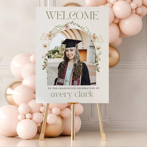 IZI POD Personalized Graduation Welcome Sign, Custom Graduation Party Poster, Graduation Welcome Canvas, Graduation Sign 2026, Graduation Party Decorations, Gifts For Student, Graduates - Style 6