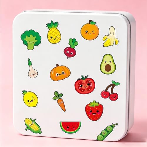 500PCS Fruit Stickers Rolls 8 Styles Summer Fruits and Vegetables Sticker 1in Self-Adhesive Waterproof Vinyl Stickers Decor for Back to School First Day of School Party Supplies Envelope Decorations
