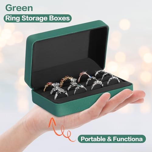 KUKUVR Velet Jewelry Jewelry Ring Storage Box
