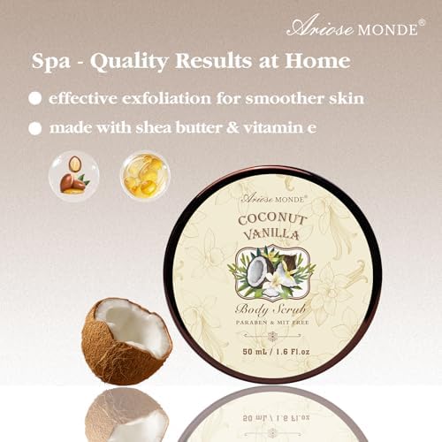 Spa Gift Baskets for Women, 8pcs Coconut Vanilla Bath Gift Set for Women