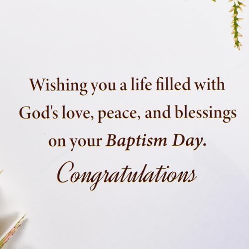 Baptism Pop Up Card with Lights, 3D Musical Christening Greeting Cards