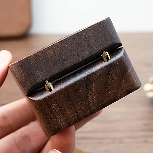 molchagar We Do Wooden Wedding Ring Box for 2 Rings, Engraved Mr & Mrs Double Ring Holder for Wedding Ceremony Ring Bearer Box Anniversary Birthday Gift Ideas