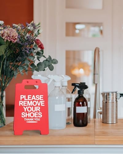 Funny Please Remove Your Shoes Desk Decor Sign Shoes Reminder Desk Sign