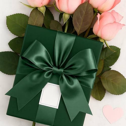 30 Yards 1 1/2 in Dark Green Ribbon for Gift Wrapping St. Patrick's Xmas