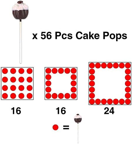 Goabroa Cake Pop Stand, 56 Holes Clear Acrylic Lollipop Holder, 3 Tier