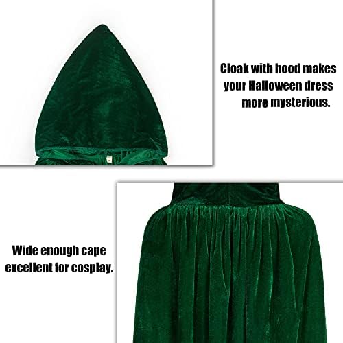 BALENNZ Cape Cloak with Hood for Women & Men Halloween Costumes