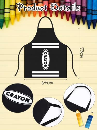Teenyyou Crayon Costume with Apron and Cone Hat Adult