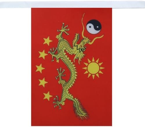 AZ FLAG Imperial China New Bunting 20 ft 20 flags Light Polyester