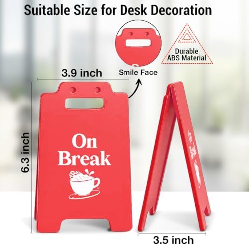 Funny Office Desk Decor Sign On Break Reminder Sign Office Cubicle Decor
