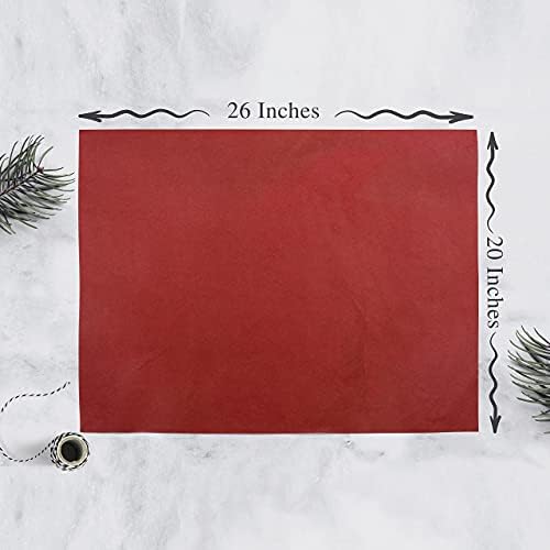 IM Customization Red and Green Christmas Tissue Paper - 30 Sheets - 20 x 26 Inches - Gift Wrap, Crafts, Decorations