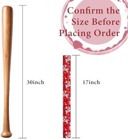 MAYPLUSS Christmas Wrapping Paper Roll - 17 Inch X 33 Feet - Reversible Fairytale Christmas Red Unicorn, Santa Claus, Rainbow, Polka Dot Design Holiday Winter Gift Wrap for Wedding, Party,Celebration