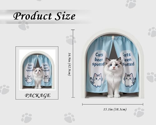 FLFK Cute Cat Wall Decal - Large Removable Peel and Stick 3D Wall Sticker for Toilet Kitchen Offices, Puppy Cat