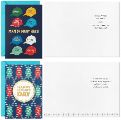 Hallmark Fathers Day Card Assortment (24 Cards with Envelopes, 6 Designs)