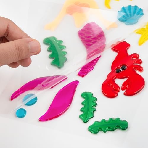 6 Pack Summer Window clings – Reusable Window Cling for Glass Windows