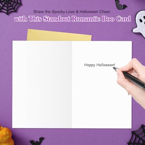 FLYAB Romantic Halloween Card for Boyfriend & Girlfriend - You’re My Boo