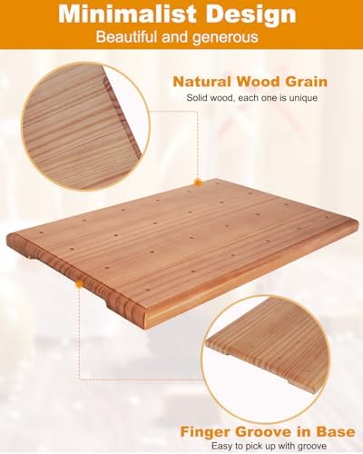 24 Hole Wooden Cake Pop Stand, Cake Pop Holder for Drying
