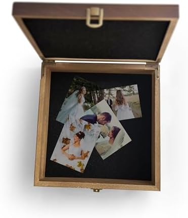 Memorial Keepsake Box Personalized – Sympathy Gift for Loss of Loved One – Engraved Wooden Memory Box for Photos, Letters & Mementos – Remembrance Gift for Family, Pet Memorial Box