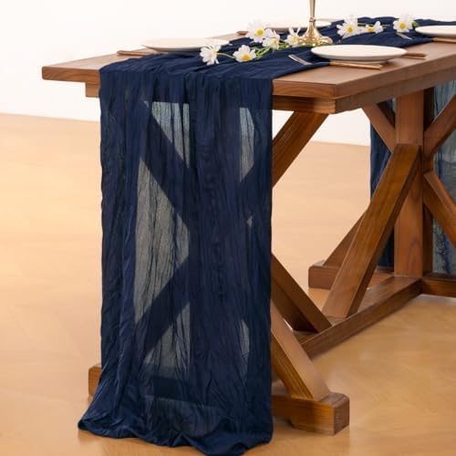 Cheesecloth Table Runner Fall Boho Wedding Birthday Party Home Decor