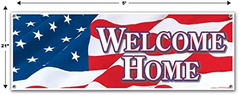 Welcome Home Sign Banner Party Accessory (1 count) (1/Pkg)