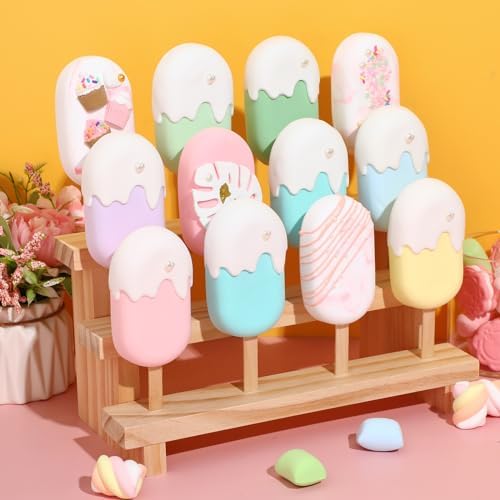 Bokon 2 Pcs Wood Cakesicle Stand for Wedding Birthday Baby Shower Party