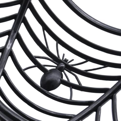 JOYIN 5 Pcs Halloween Candy Bowl Spider Web Trick or Treat Dish Decorations Indoor, Plastic Bowl Party Favors Supplies for Table Desk Haunted House Basket Decor