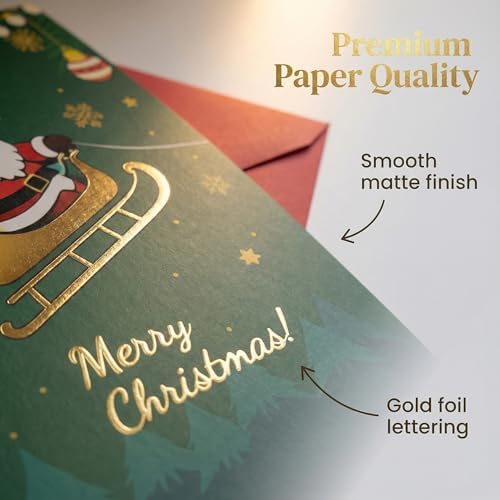 3Pc Christmas Gift Card Book for Adults,Card Gift Book with Envelopes Gifts
