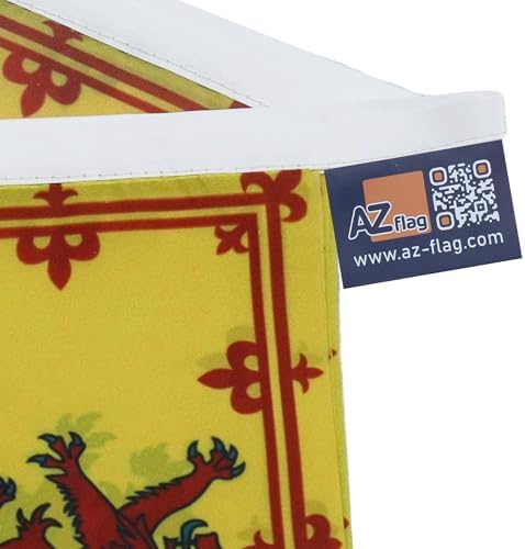 Kingdom of Scotland 6 meters BUNTING Flag 20 flags 9'' x 6'' - Royal Scottich STRING flags 15 x 21 cm - AZ FLAG