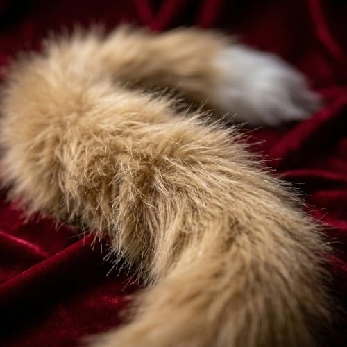 CHOICEONE Cat Fox wolf Ears and Tail Set with Paws Gloves Faux Fur Animal Cosplay Costume Accessories for Halloween Party