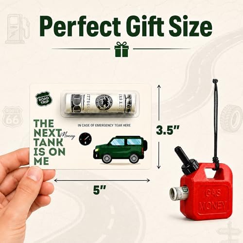 Gas Money Gift Holder, Mini Gas Can Gift Card Holder for Cash