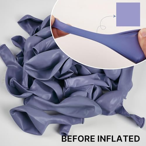 PartyWoo Dusty Purple Balloons 140pcs Lavender Lilac Boho Neutral Color