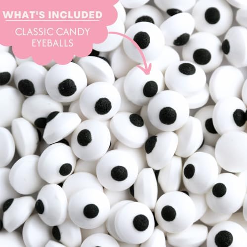 Sweets Indeed Halloween Candy Eyeballs, 1 cm, Baking Decorations, 2.92 oz