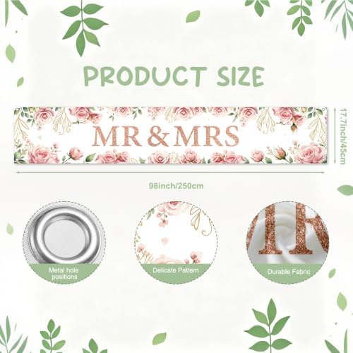 Mr And Mrs Wedding Decor Banner Decorations Party Hanging Sign