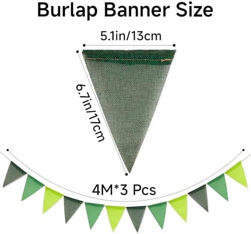 G2PLUS Triangle Pennant Banner and Decorative Flag Bunting Garland, 36 PCS