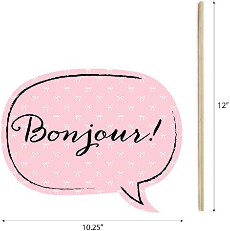 Paris, Ooh La - Paris Photo Booth Prop Kit, DIY Props - 20pc