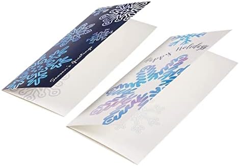 BEST PAPER GREETINGS Money Envelopes for Cash Gifts - 36 Pack, 3.6 x 7.25 Inch, Snowflake Winter Designs - Money Card Holder